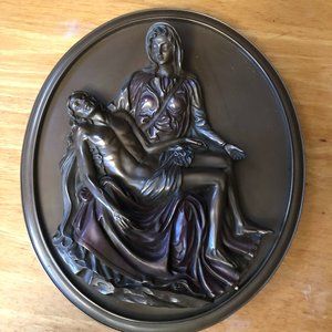 Michelangelo's La Pieta Hanging Wall Sculpture